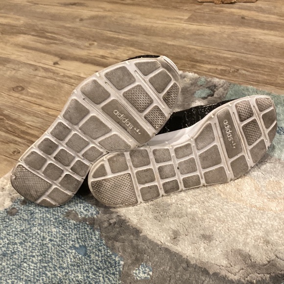 Adidas black/gray silver sparkles sneakers size 8 - Picture 5 of 5